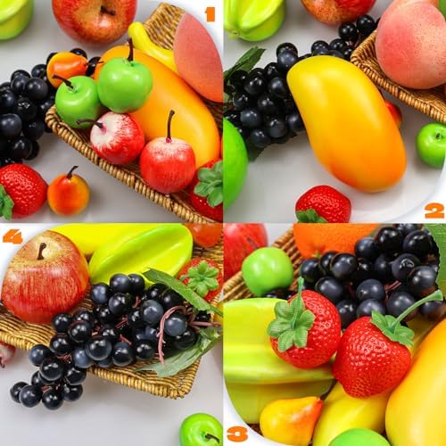 12 Kinds Artificial Fruits Set 16 Pcs