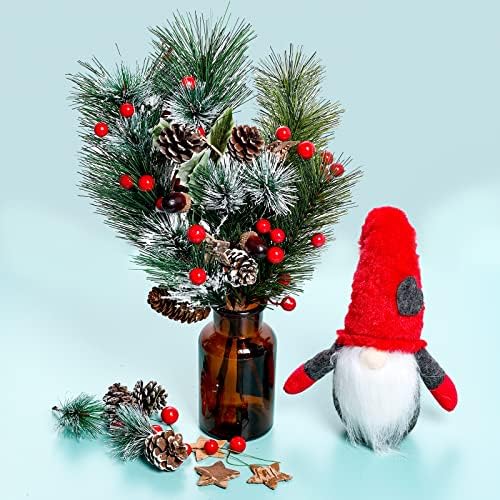 108 Pcs Artificial Pine Cone Set for Christmas Decor