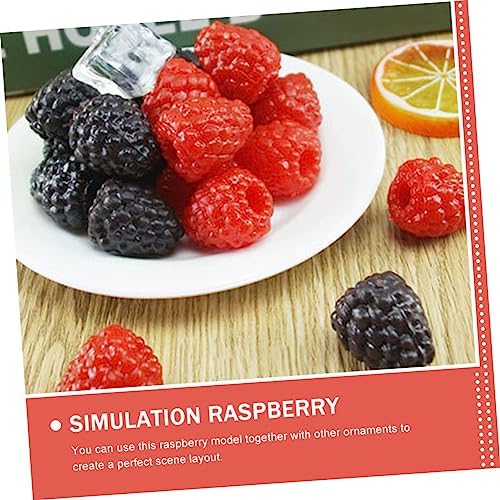 VICASKY Artificial Raspberry Decor 20pcs Realistic Fruit Props