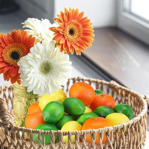 22 Pcs Artificial Lemon Orange Decor Set