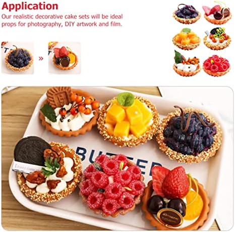 UPKOCH 6pcs Fake Cake Artificial Food Decor