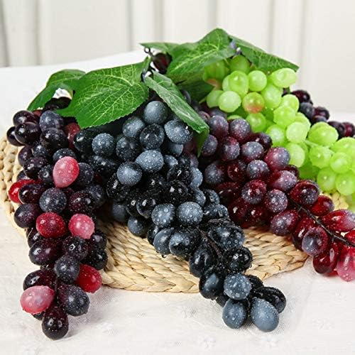 Mangdunt 5 Bunches Artificial Grapes with Vines