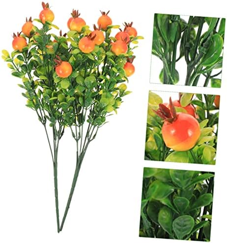 2Pcs Artificial Fruit Plants Set for Home Decor