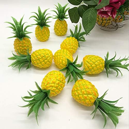 Lifelike Fake Pineapple Artificial Fruit 3 Pcs Decoration