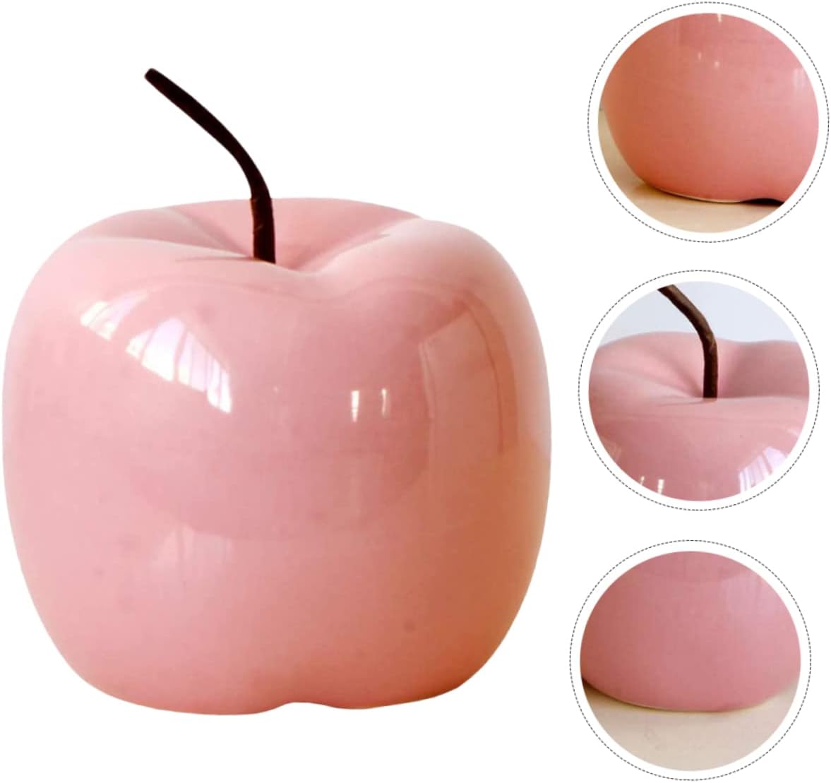 BESPORTBLE Pink Artificial Apple Sculpture Decor