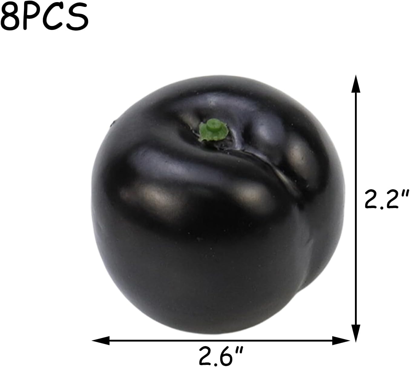 HEVSTIL 8PCS Artificial Black Brin Plum Decor