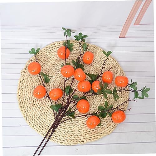 Zerodeko Realistic Artificial Orange Branch Decor