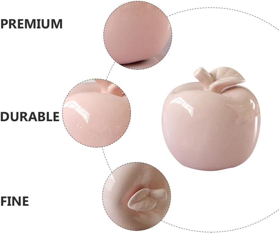 Luxshiny Ceramic Apple Ornament 84cm Christmas Decor