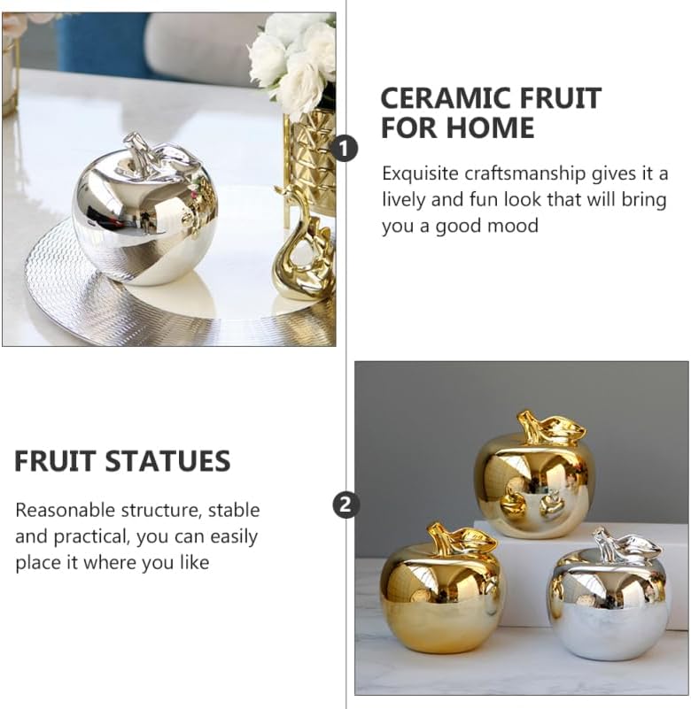VINTORKY Ceramic Apple Decor Ornament for Water Table