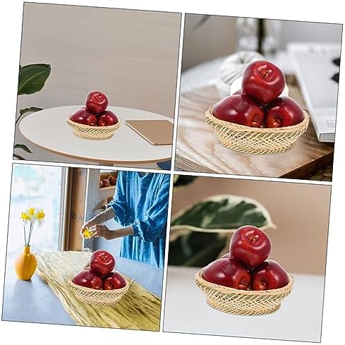 BESPORTBLE Artificial Red Apples 5Pcs Decorative Fruits