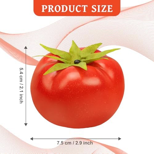 6PCS Fake Tomatoes Artificial Vegetables Lifelike Decor