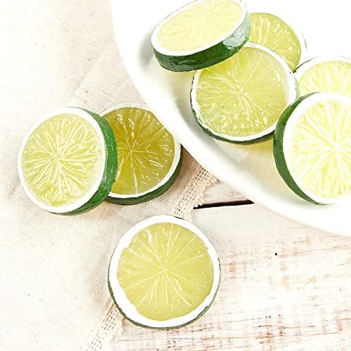 Factory Direct Craft 16 Artificial Lime Slices for Fruit Displays