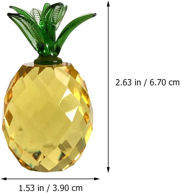 Homoyoyo Kawaii Pineapple Decor Artificial Crystal Tabletop Decoration