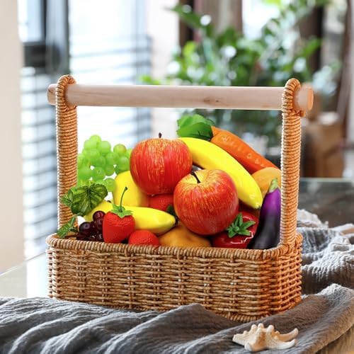 18Pcs Realistic Artificial Fruits Vegetables Decoration Set