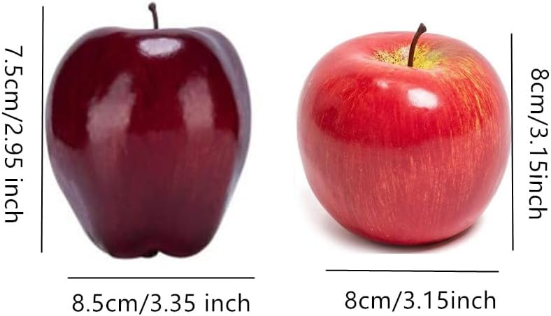 Ebonee Artificial Fruit Set for Decor Photography 6 Pack