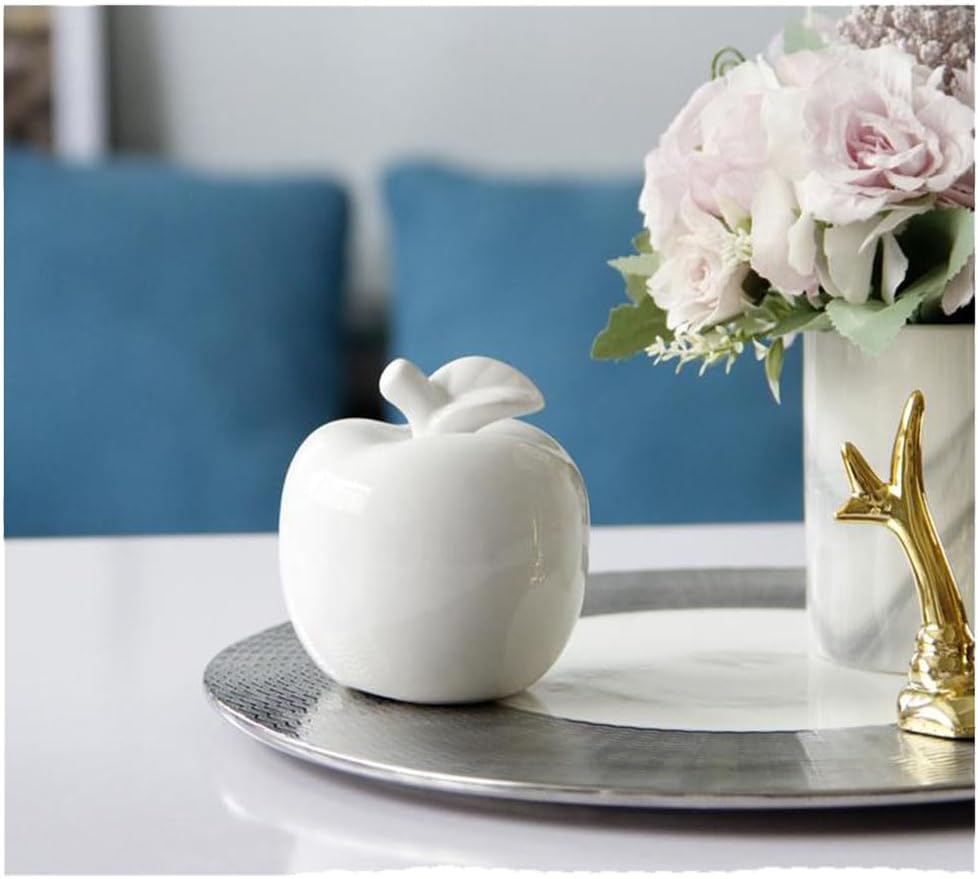 Alipher Decorative Fruit Ceramic Statue 1PCS White