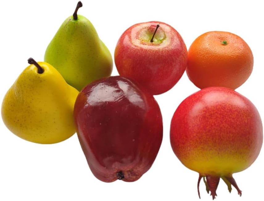Ebonee Artificial Fruit Set for Decor Photography 6 Pack