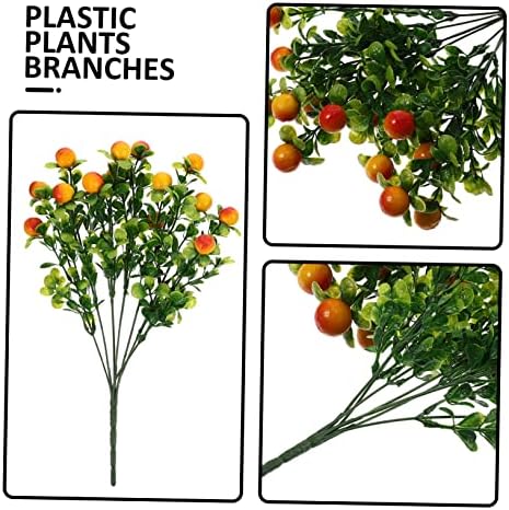 Cabilock 2pcs Artificial Fruit Branches for Home Decor