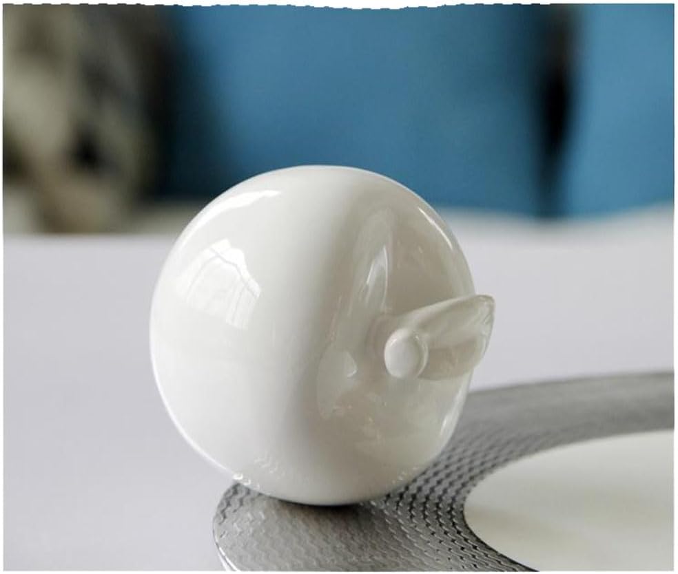 Alipher Decorative Fruit Ceramic Statue 1PCS White