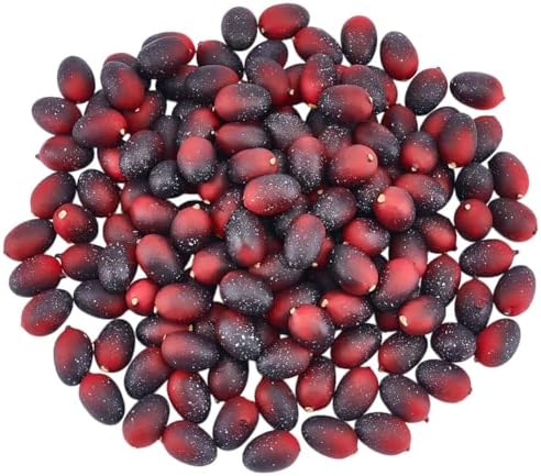 150pcs Christmas Artificial Cranberries Resin Decorations