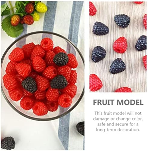 MAGICLULU 40pcs Artificial Raspberry Decoration for Photography and Parties