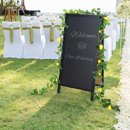 3 Pcs Artificial Lemon Garland with Battery Light