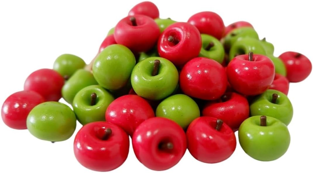 1shopforyou 20 Pcs Mini Artificial Apple Decor