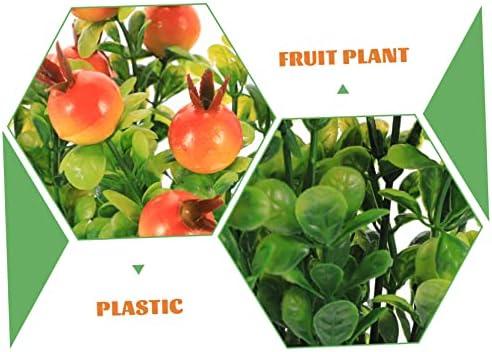 2Pcs Artificial Fruit Plants Set for Home Decor