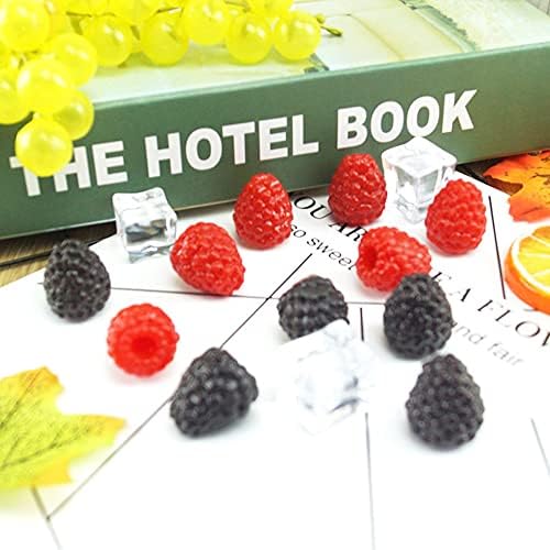 RAYNAG 20pcs Artificial Red Raspberry Photography Props