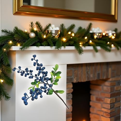 Realistic Artificial Blueberry Stem with Clusters