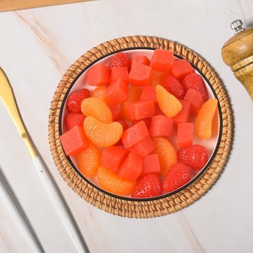 Hagao Fake Watermelon Flesh Slices 20pcs Artificial Fruit Decorations