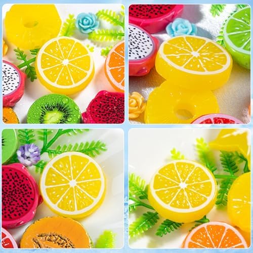 40PCS Realistic Artificial Lemon Slices for Decor