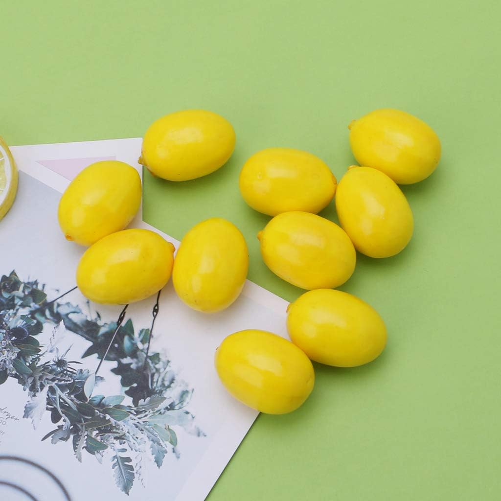 20pcs Artificial Lemon Home Decor Display