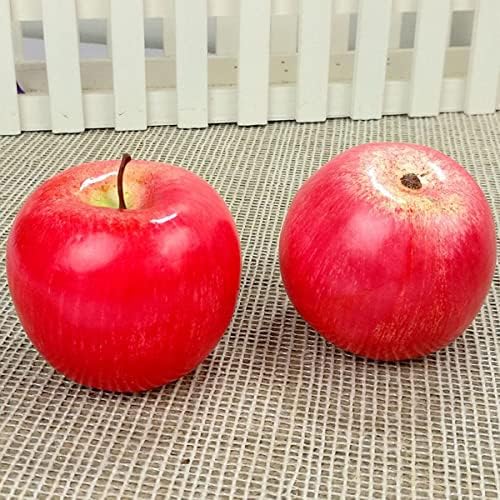 Artificial Red Apples 6PCS for Home Kitchen Decor