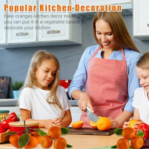 Realistic Artificial Mini Orange Decor 5 Pack