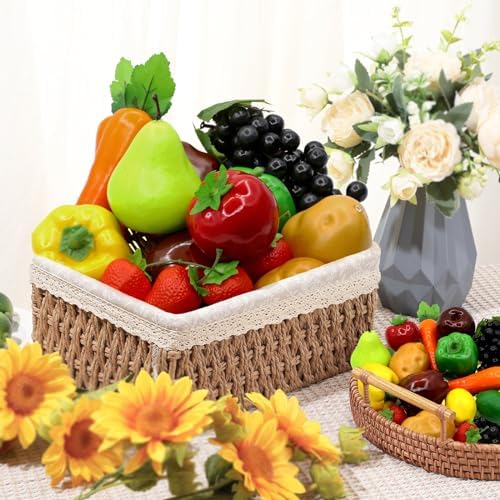 18Pcs Realistic Artificial Fruit Vegetable Foam Decoration Set