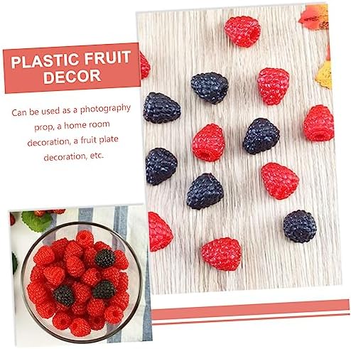 VICASKY Artificial Raspberry Decor 20pcs Realistic Fruit Props