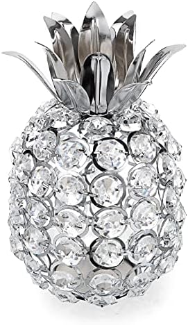 JUXYES Sparkly Crystal Pineapple Decor Ornament