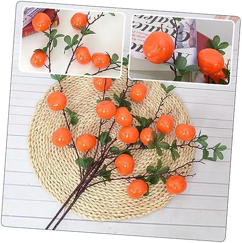 Zerodeko Realistic Artificial Orange Branch Decor