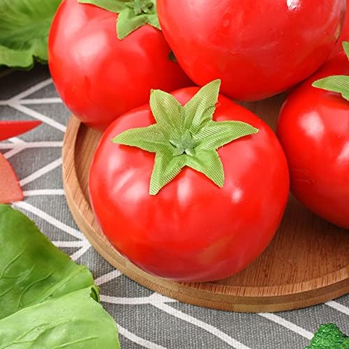 8pcs Artificial Tomatoes for Kitchen Decor and Photography Props