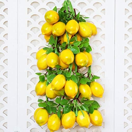 Toyvian Artificial Lemon String Garland 2 Bunches