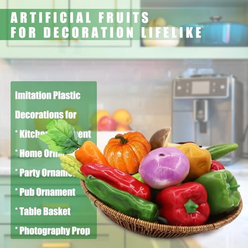 Tuxiaobu 17 Pcs Artificial Vegetables Set
