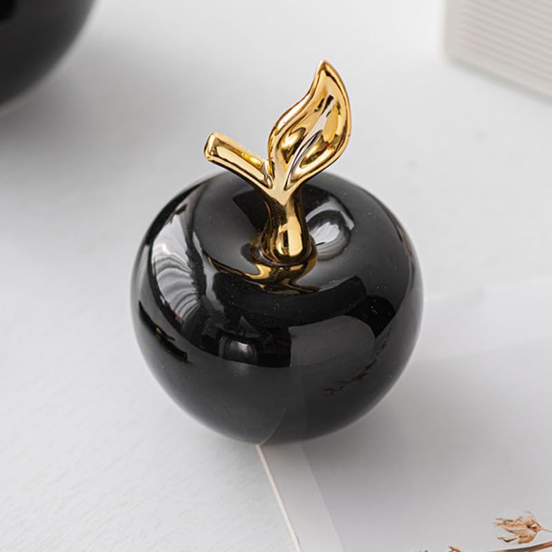 Zerodeko Ceramic Apple Ornament Decor Statue