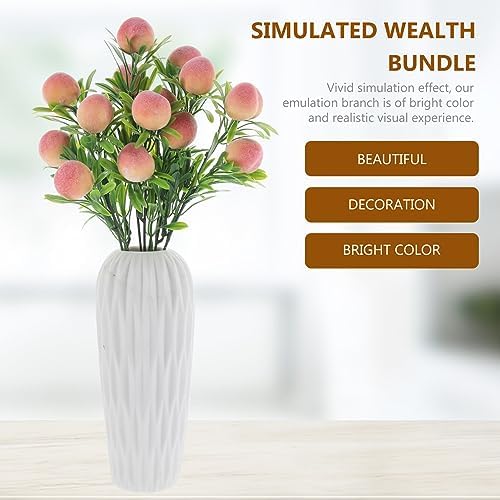 MAGICLULU Artificial Peach Branches for Decor