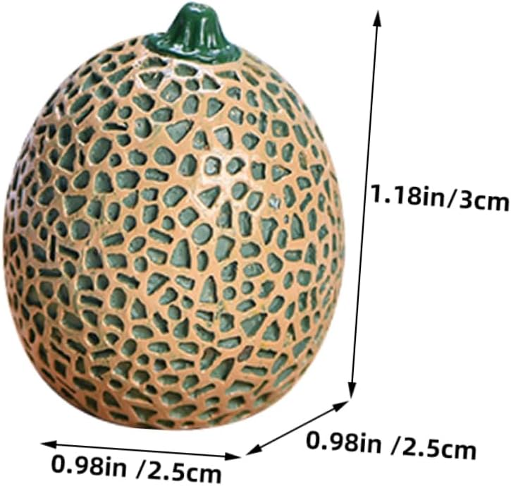 8PCS Unique Decorative Artificial Cantaloupe Props for Home