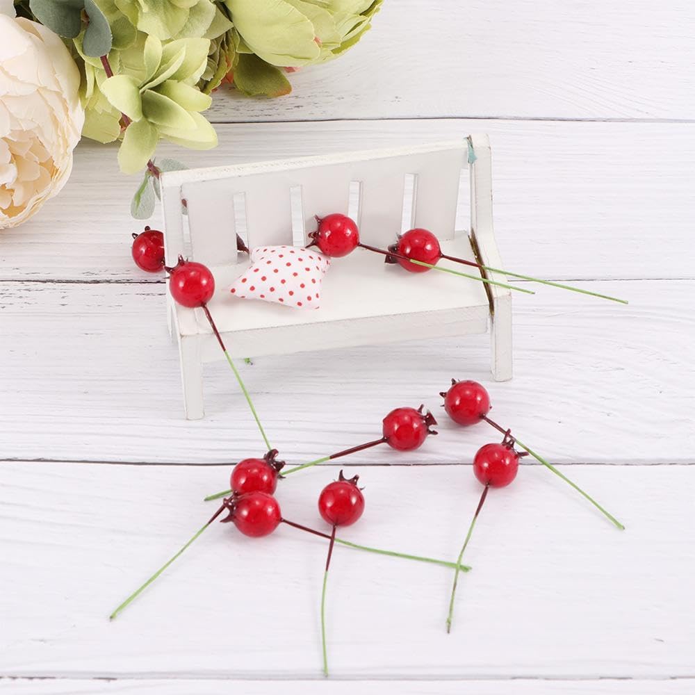 Kopida 40 Pcs Artificial Pomegranate Wire Decor