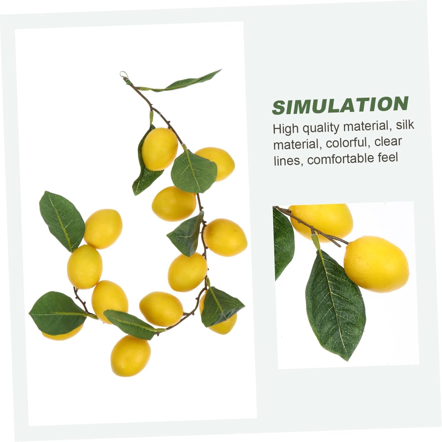 Wakauto Simulated Lemon Rattan Hanging Ornament for Home Decor