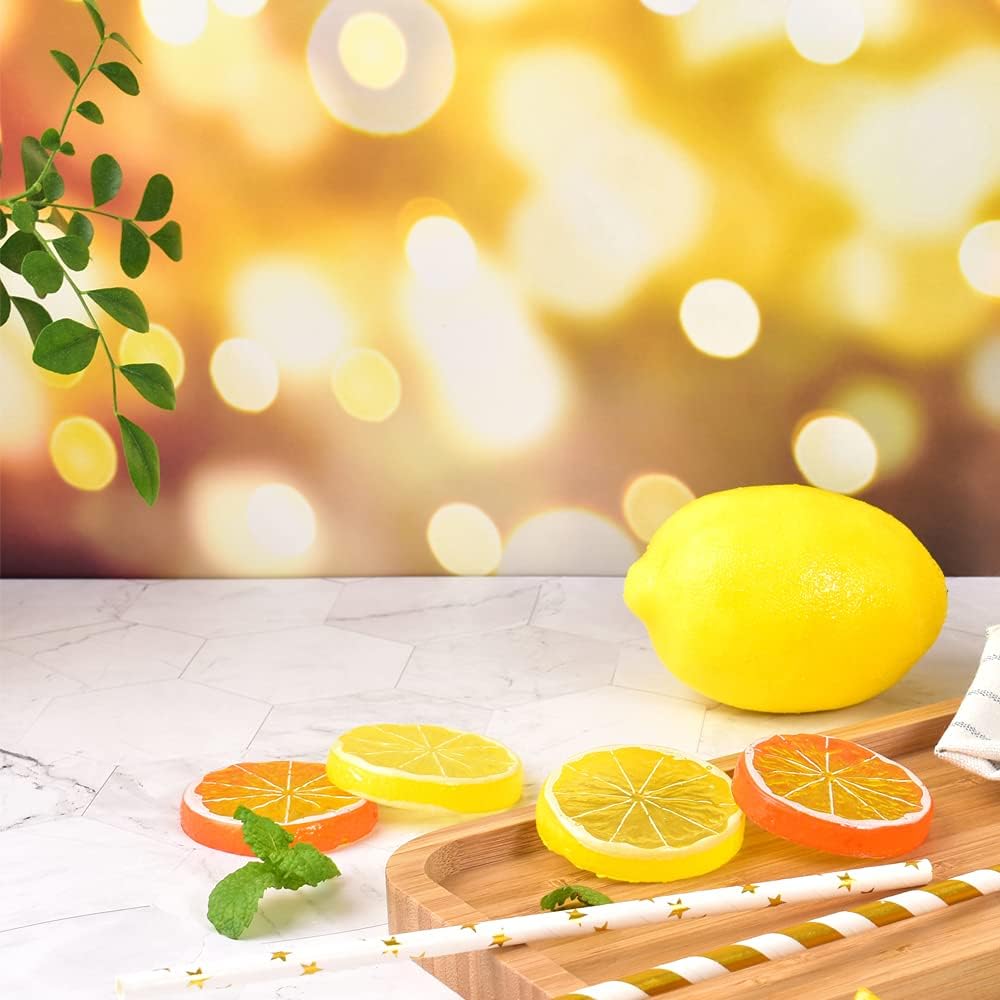 Hagao Fake Orange Slices Artificial Fruit 10 pcs