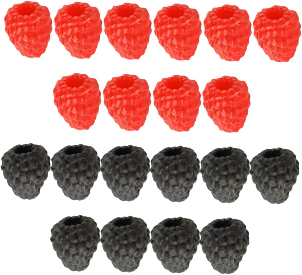 VICASKY Artificial Raspberry Decor 20pcs Realistic Fruit Props