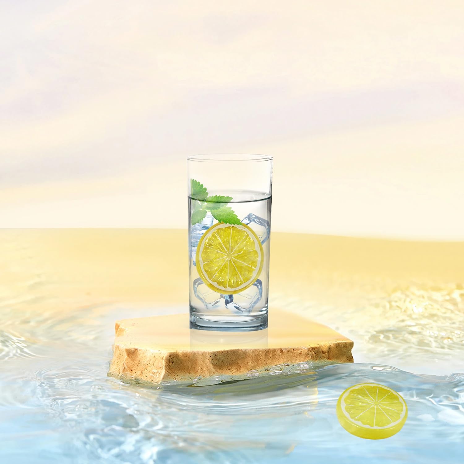 Artificial Lemon Slices for Home Decor and Kitchen
